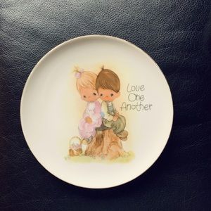 Precious Moments Decorative Plate | Love One Another | 1978 Jonathan & David
